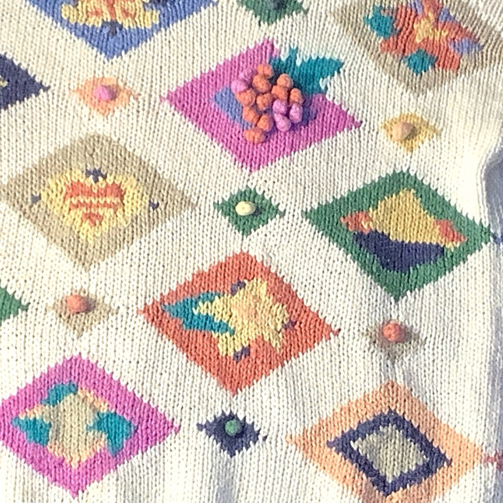 🛍️3/$25 BUNDLE Vintage Embroidered Knit Hunters Run Sweater Women’s Medium - Picture 5 of 15